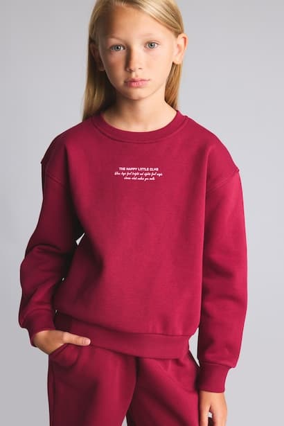 Girl Relax Fit Printed Sweatshirt