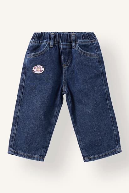Baby Boy 100% Cotton Loose Fit Elastic Waist Jeans (3)