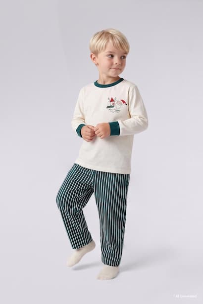 Baby Boy 100% Cotton Long Sleeve Top Trousers Pyjama Set Homewear