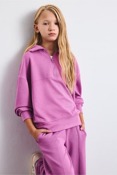 Woman Relax Fit Slogan Sweatshirt