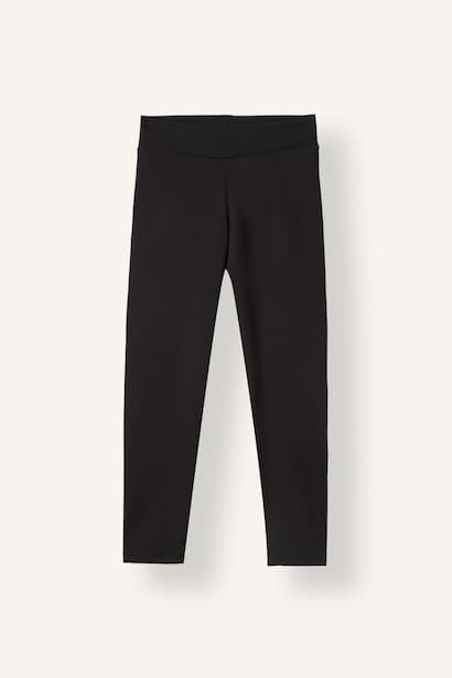 Girl Straight Leg Cotton Elastic Waist Leggings (٣)