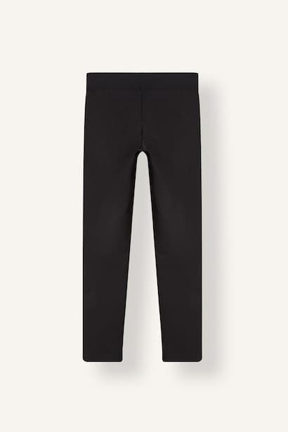 Girl Straight Leg Cotton Elastic Waist Leggings (٤)