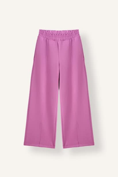 Girl Wide Leg Modal Elastic Waist Joggers Trousers (٣)