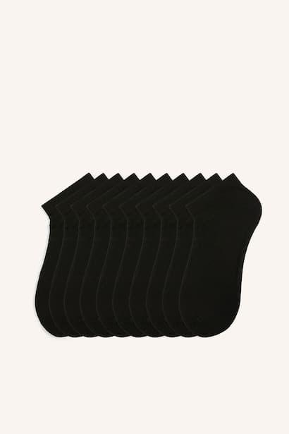 Woman Seamless 10 Piece Cotton Ankle Socks