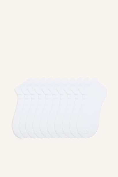 Woman Seamless 10 Piece Cotton Ankle Socks