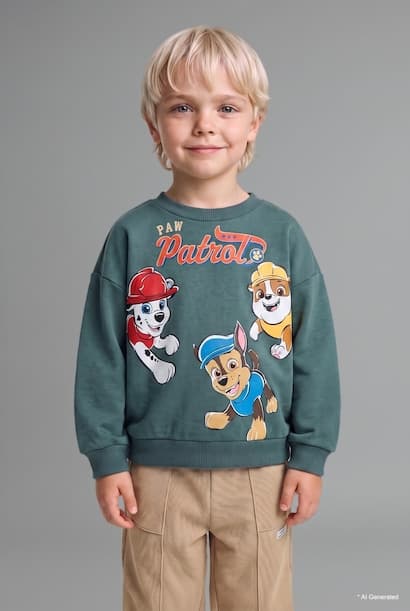 Baby Boy Paw Patrol Oversize Sweatshirt