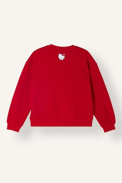 Girl Relaxed Fit Printed Hello Kitty Crew Neck Sweatshirt (٤)
