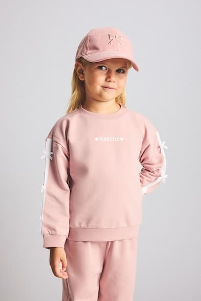 Baby Girl 100% Cotton Sweatshirt Sweatpants 2 Piece Set (٣)