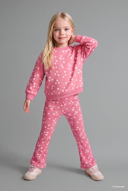 Baby Girl Sweatshirt Leggings 2 Piece Set