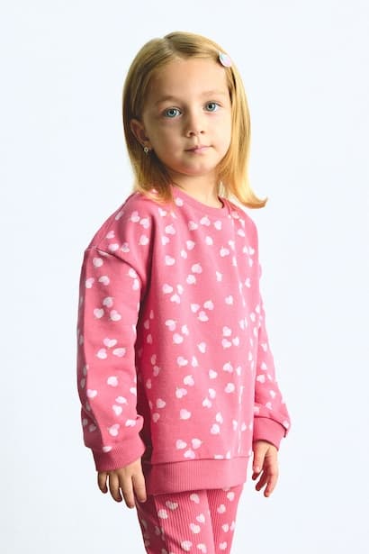 Baby Girl Sweatshirt Leggings 2 Piece Set (٤)