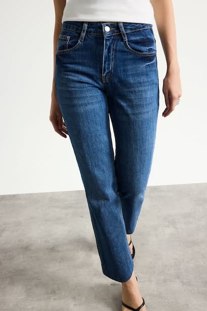 Normal Waist Trousers Jeans (٤)