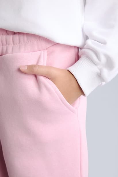 Girl Heavyweight Basic Sweatpants Trousers (٣)