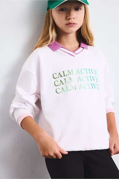 Girl Relax Fit Printed Sweatshirt (3)