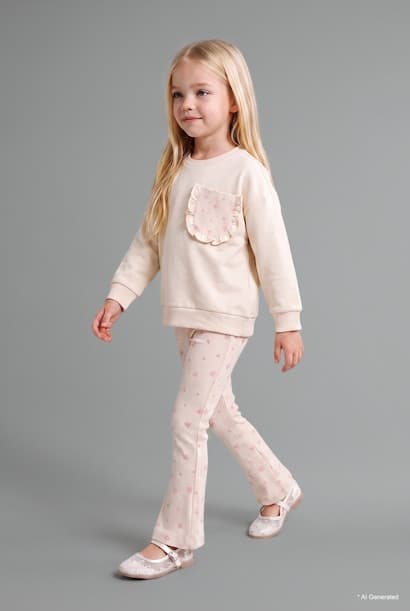 Baby Girl Sweatshirt Leggings 2 Piece Set