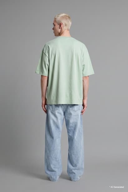 Baggy Fit Jeans Denims (٣)