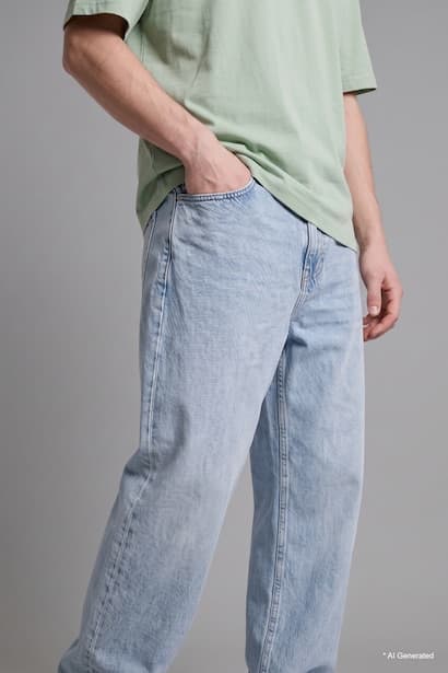 Baggy Fit Jeans Denims (٤)