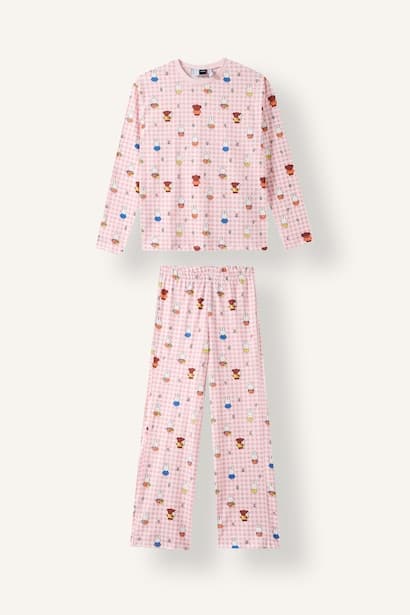 Girl 100% Cotton Miffy 2 Piece Pyjama Set Homewear