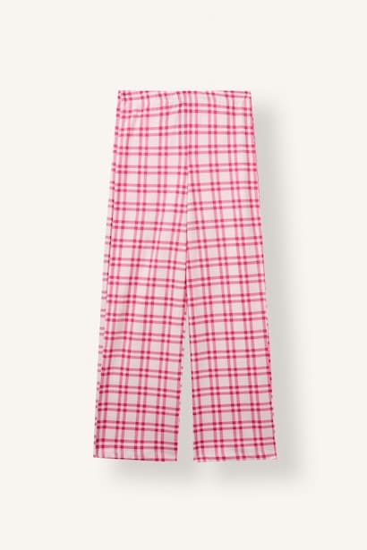 Girl 100% Cotton Miffy Licensed Plaid 2-Piece Pajama Set (4)