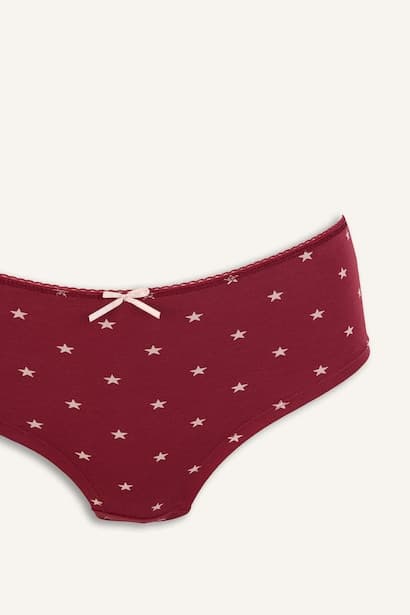 Bow Detail 3 Piece Panties Underwear (٤)