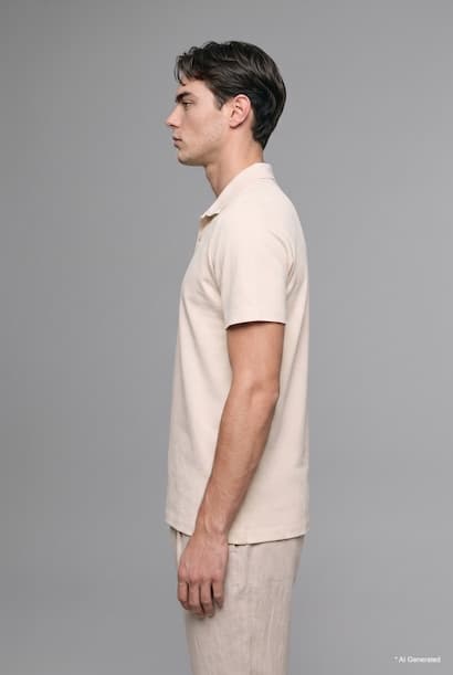 Resort Neck Regular Fit Short Sleeve Polo T-Shirt (3)