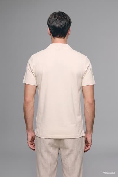 Resort Neck Regular Fit Short Sleeve Polo T-Shirt (4)