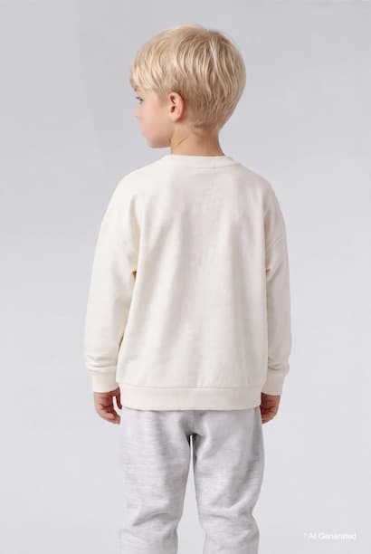 Baby Boy Oversize Crew-Neck Printed Sweatshirt (4)
