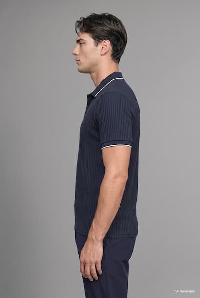 Regular Fit Polo Collar Short Sleeve Polo T-Shirt (٤)