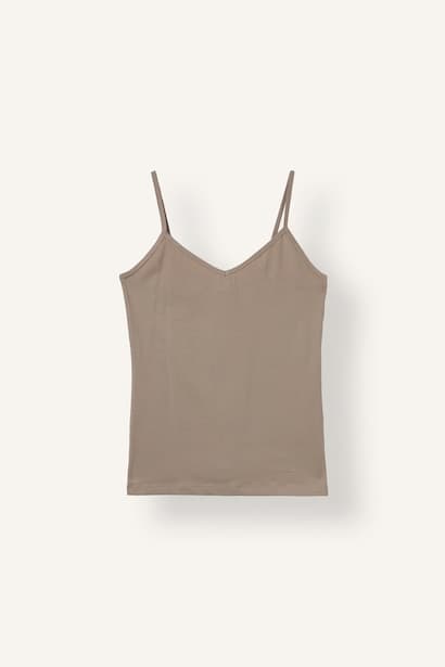 Basic V-Neck Thin Straps Top