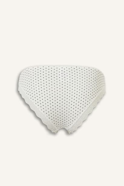 Ribbed Lace Detail 2 Piece Panties (3)