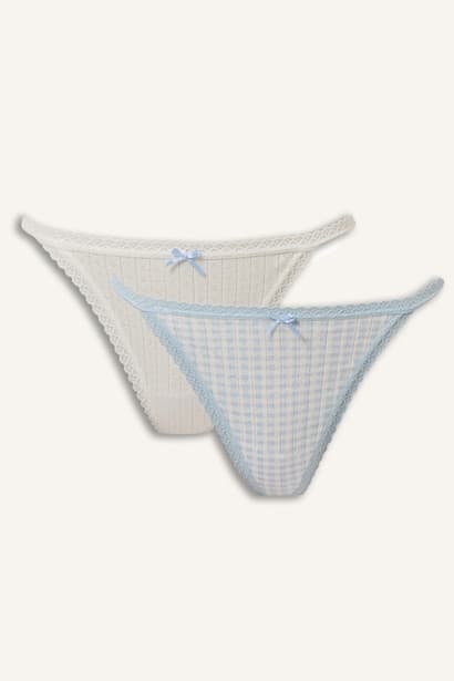 Lace Detail 2 Piece Panties