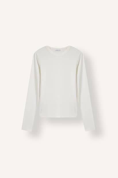 Slim Fit Camisole Long Sleeve T-Shirt (٤)
