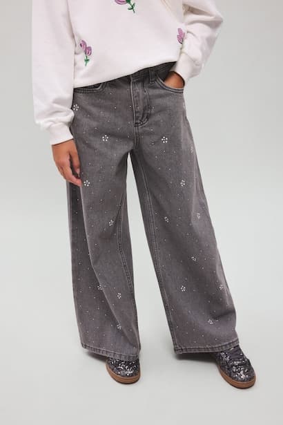 Girl 90's Wide Leg Printed Trousers (3)