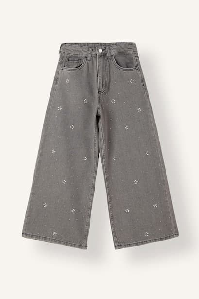 Girl 90's Wide Leg Printed Trousers (4)