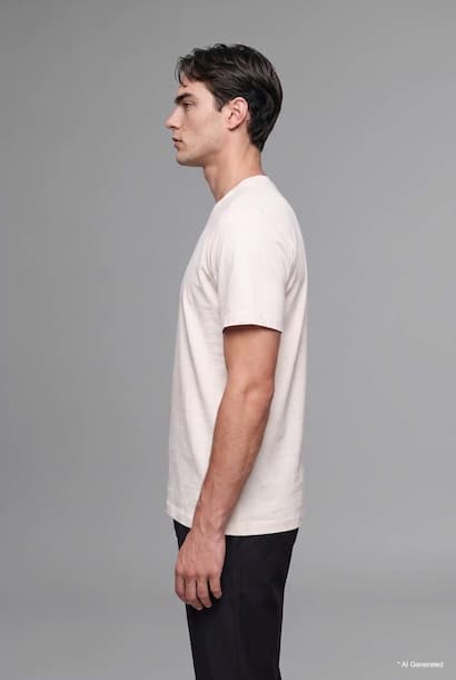 Crew Neck Regular Fit Short Sleeve T-Shirt (٣)