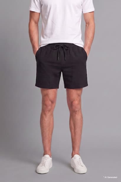 Regular Fit Regular Hem Shorts (٤)
