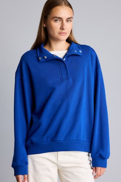 Relaxed Fit Half-Zip Sweatshirt