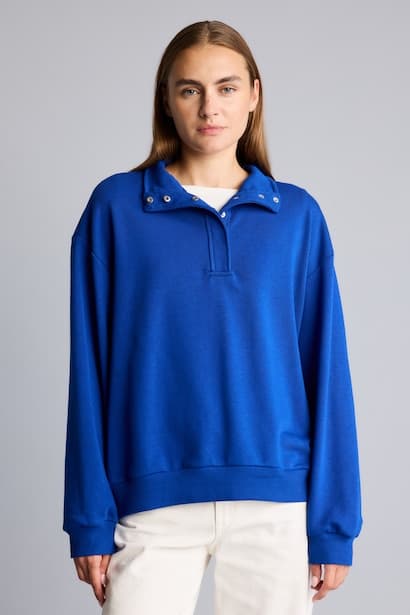 Relaxed Fit Half-Zip Sweatshirt (٣)