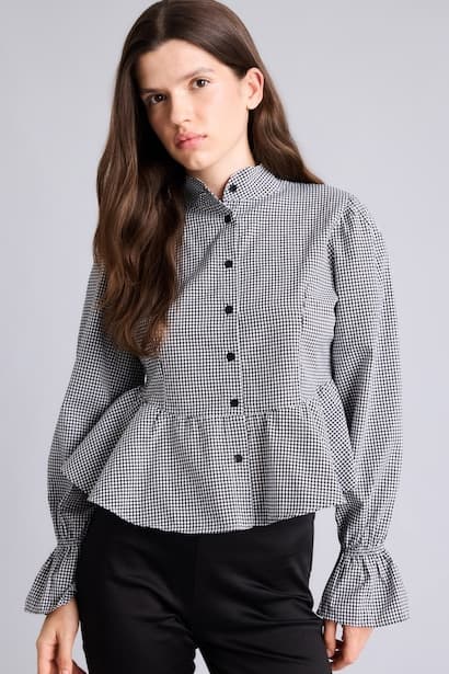 Slim Fit Tippet Long Sleeve Shirt