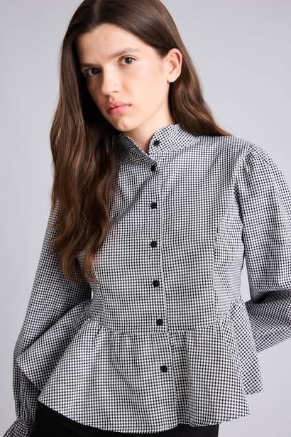 Slim Fit Tippet Long Sleeve Shirt (٣)