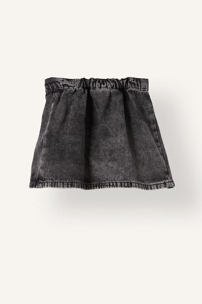 Baby Girl 100% Cotton Denim Elastic Waist Skort (4)