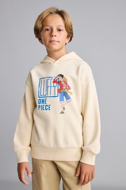 Boy One Piece Licensed Back Print Fleece Lining Sweatshirt (3)