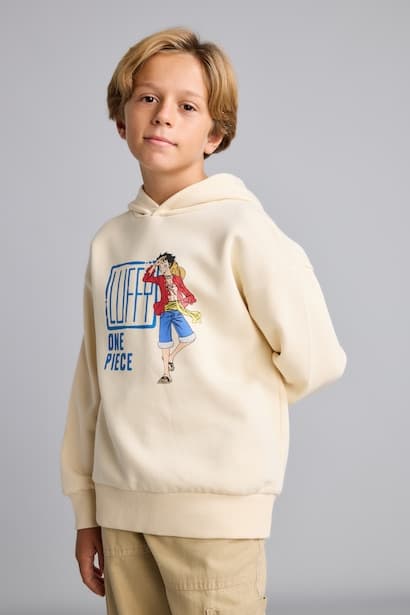 Boy One Piece Licensed Back Print Fleece Lining Sweatshirt (4)