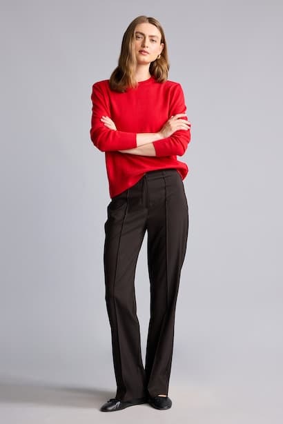 Normal Waist Wide Leg Trousers