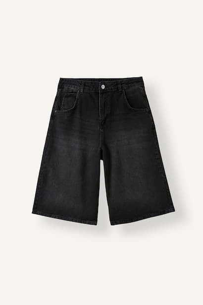 Super Baggy Fit 100% Cotton Bermuda Shorts (3)