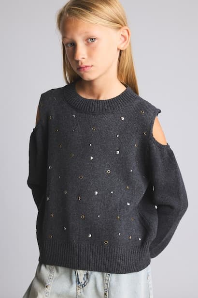 Girl Off-Shoulder Pullover (3)