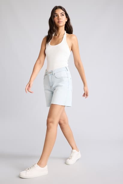 Denim Bermuda Shorts
