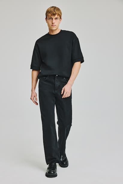 Straight Fit Mid-Rise Jeans Denims (٣)