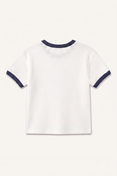 Baby Boy 100% Cotton Oversize Ribbed T-Shirt (٤)