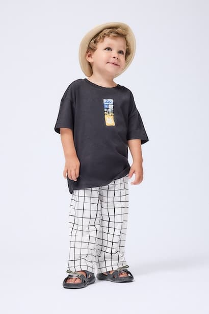 Baby Boy 100% Cotton Elastic Waist Sweatpants Trousers