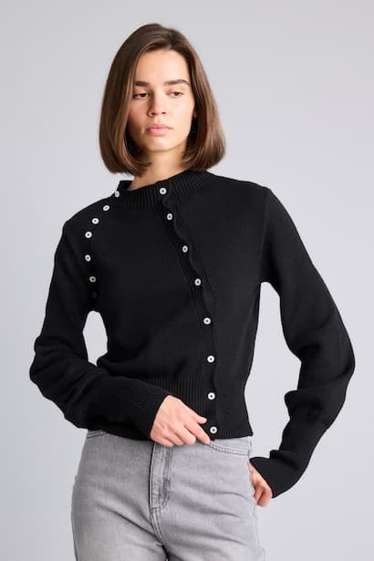 Regular Fit Crew Neck Cardigan (٣)